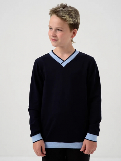 Детская толстовка "Гимназист" / Темно-синий, голубой