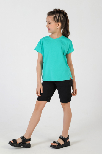 Футболка для девочки Гретта-1 / Ментоловый