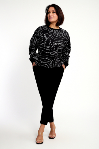 Женский свитшот 88132 / черный