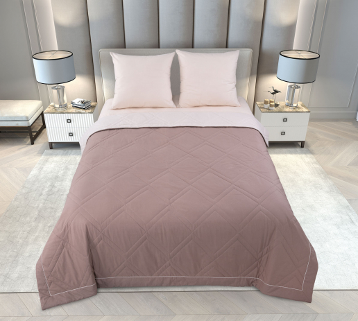 Постельное белье перкаль с одеялом / Рудбекия