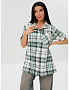 Женская туника Т-221(К) / Зеленый (клетка)
