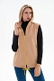Жилет женский из футера / Капучино макси