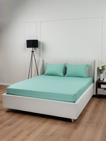 Постельное белье поплин Иваново (без пододеяльника) / Мята