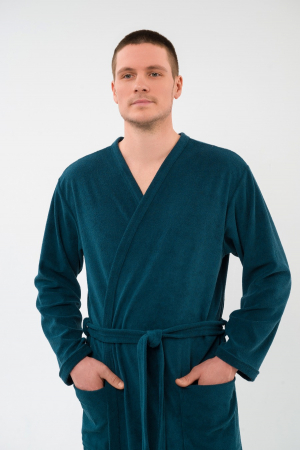 Халат мужской из махры Ренат / Изумруд