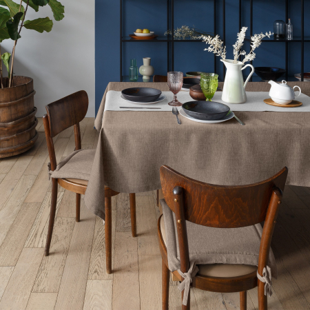 Скатерть рогожка "Волшебная Ночь" / Какао