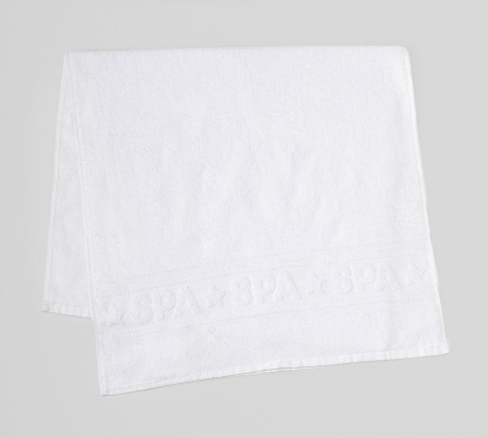 Махровое полотенце Спа / Белый
