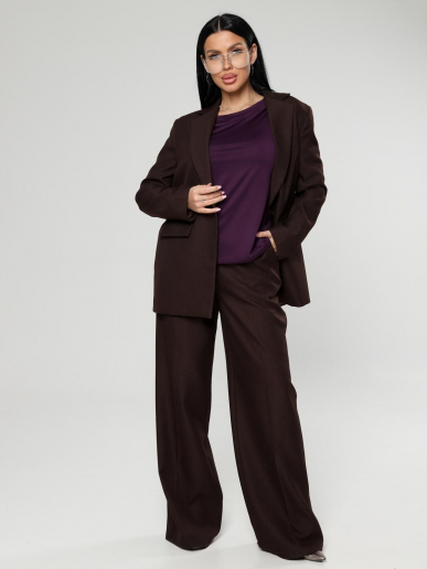 Женский лонгслив Энкар / баклажан