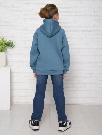 Толстовка детская Рэмзи - man / серо-голубой
