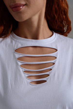 Женская футболка 7468 / белый