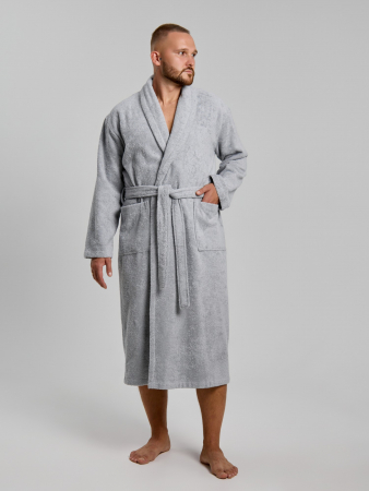 Халат мужской Комфорт-4 / светло-серый