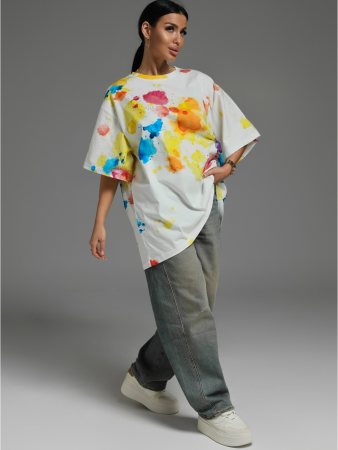 Женская футболка Ирбис / Акварель