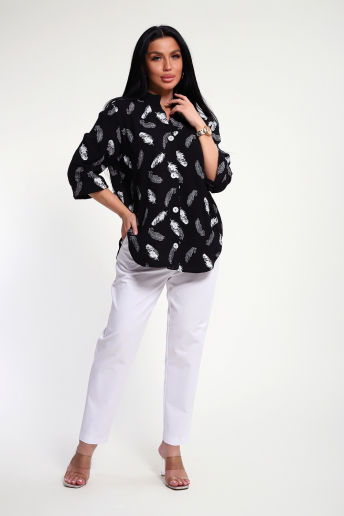 Женская рубашка 32745 / черный
