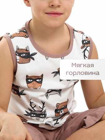 Детская пижама с шортами "Отдых" / Супергерои