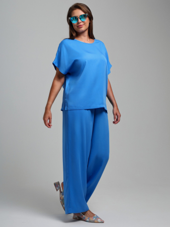 Женская блузка Летний драйв-4 / голубой