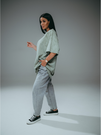 Женская футболка Ирбис / Хаки, варенка