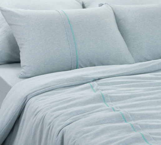 Постельное белье трикотаж / Васильковый