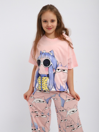 Детская пижама "Друзья" / Розовый