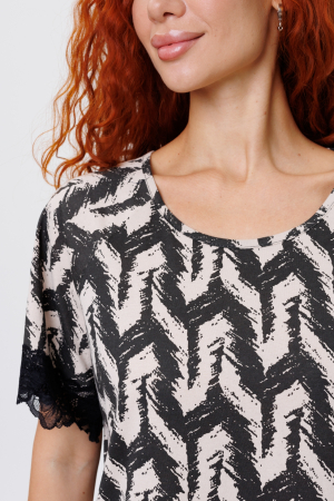 Женская пижама с бриджами 1866/1 / Черный