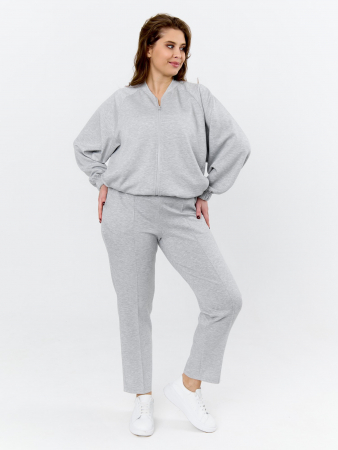 Женский бомбер Нео-1 БО-004 / серый меланж