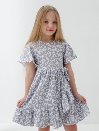 Детское платье "Мальва" / Светло-серый