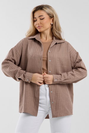 Женская рубашка 36987 / коричневый