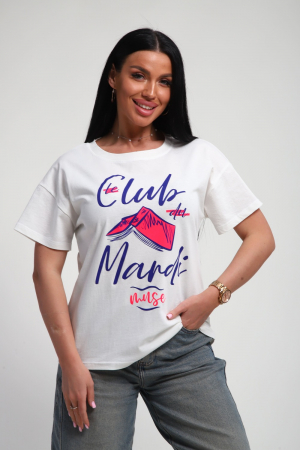 Женская футболка 85666 / белый