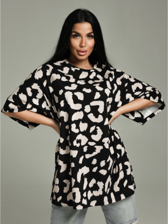 Женская футболка Ирбис / Черный