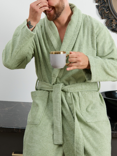 Халат мужской Комфорт-4 / светло-оливковый
