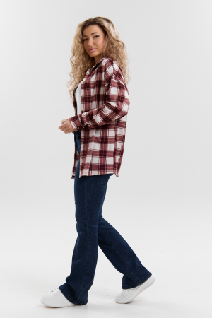 Женская рубашка 36995 / коричневый