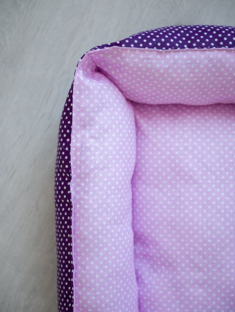 Лежак для кошек и собак / горох