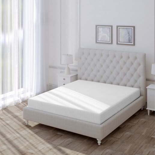 Простыня "Волшебная Ночь" на резинке 140x200 / Warm white