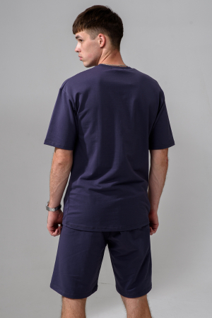 Мужской костюм с шортами 14486 / графит