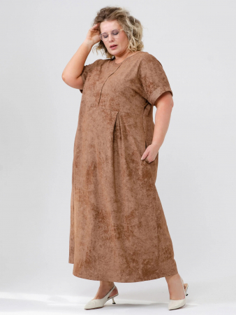 Женское платье "Винтаж" 2285-К / Коричневый