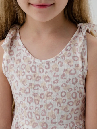 Детский сарафан "Романс" / Леопардовый