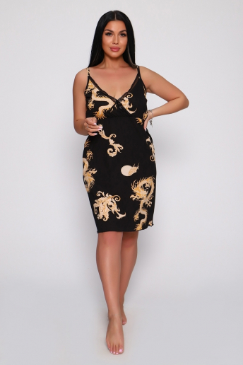 Женская сорочка Мемуары гейши 730 / Черный