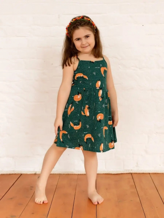 Детский сарафан "Кокетка" / Изумрудный арт. дк169и