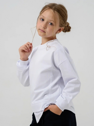 Детская толстовка "Мила" / Белый