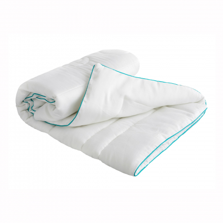 Одеяло детское "Облачко" Лебяжий Пух / Бирюзовый кант