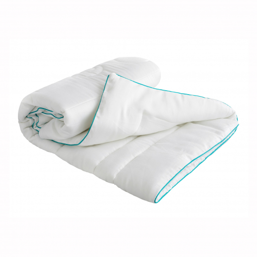 Одеяло детское "Облачко" Лебяжий Пух / Бирюзовый кант