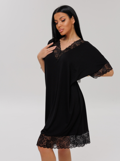 Женская сорочка Сор-112(Вис) / Черный