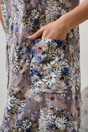 Женский халат 21618 / бежевый