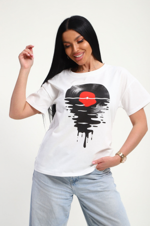 Женская футболка 85664 / белый