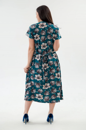 Платье женское из кулирки Миранда / Изумруд