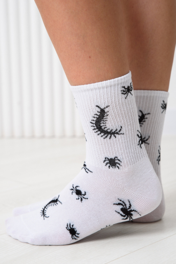 Носки стандарт женские Сороконожка (набор 2 пары) / белый
