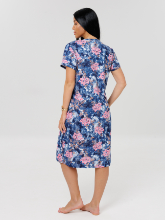 Женский халат Х-95(К) / Розовый (цветы)