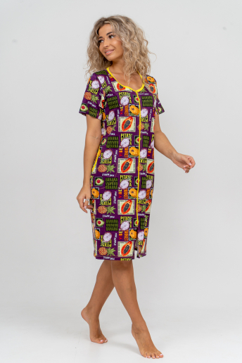 Женский халат 37007 / баклажан