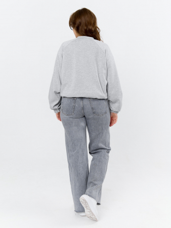 Женский бомбер Нео-1 БО-004 / серый меланж