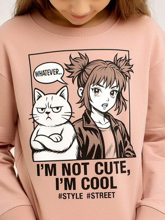 Толстовка детская "Cool" арт. дк336пд / Пудровый
