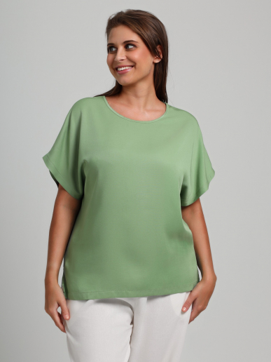 Женская блузка Летний драйв-4 / зеленый