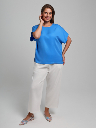 Женская блузка Летний драйв-4 / голубой